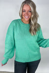 Jade Oversized Basic Solid Sweater Knit Top