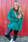 Winter Pine Plush Knit - Hunter Green