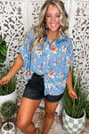 Lanikai Floral Button Down