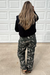 Camo Cargo Wide Leg Jeans