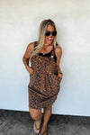 WILD THING CHEETAH SKIRT ROMPER