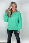Jade Oversized Basic Solid Sweater Knit Top