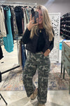 Camo Cargo Wide Leg Jeans