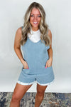 Easy Does It Romper - Light Blue