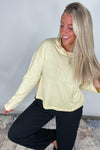 The Sunshine State Top - Yellow Wide Long Sleeve T-shirt
