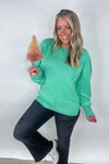 Jade Oversized Basic Solid Sweater Knit Top