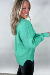 Jade Oversized Basic Solid Sweater Knit Top