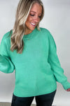 Jade Oversized Basic Solid Sweater Knit Top