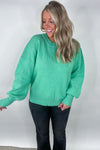 Jade Oversized Basic Solid Sweater Knit Top