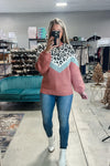 Spotted In Style - Leopard Print Sweater