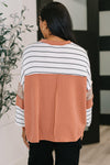 All Over the Place Color Block Relaxed Pullover