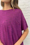 Basically Flowing Dolman Sleeve Top in Lt Plum