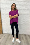 Basically Flowing Dolman Sleeve Top in Lt Plum