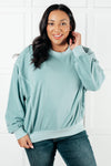 Beyond the Basics Pullover in Blue Grey