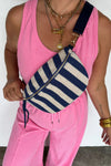 PREORDER: Stripe Terry Bum Bag