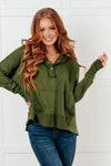Simple Snug Snap Hooded Pullover