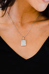 Silver Initial Pendant Necklace