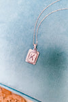 Silver Initial Pendant Necklace