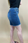 The Charlie's- {Light OR Dark Wash} Distressed Shorts w/ Frayed Hem
