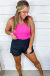 Hustle Hard- VARIETY COLORS- High Waisted Active Shorts w/ Elastic Band