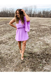 Soft Smiles- Lavender One Shoulder Dress