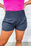 Hustle Hard- VARIETY COLORS- High Waisted Active Shorts w/ Elastic Band