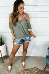 Just Like That- Adjustable Braided Cold Shoulder